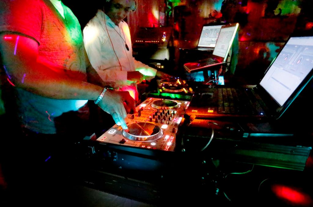 DJs perform at the Skybox Bar and Grill during a reggae show recently in Westbrook. Police have gotten a rising number of complaints about loud music at the bar.