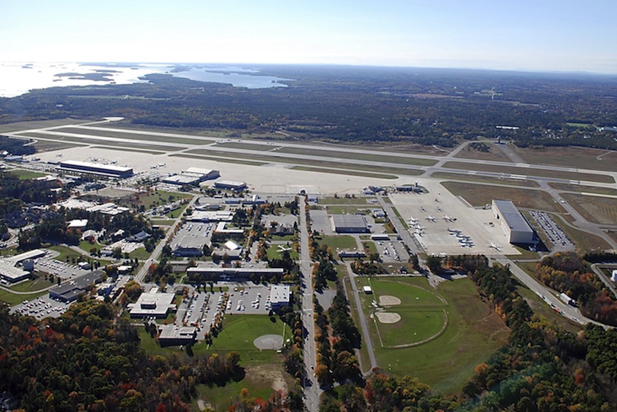 Brunswick Naval Air Station in a 2011 photo. The Navy has been testing for the presence of perfluorinated compounds in groundwater, surface water and sediments on and around the former base.