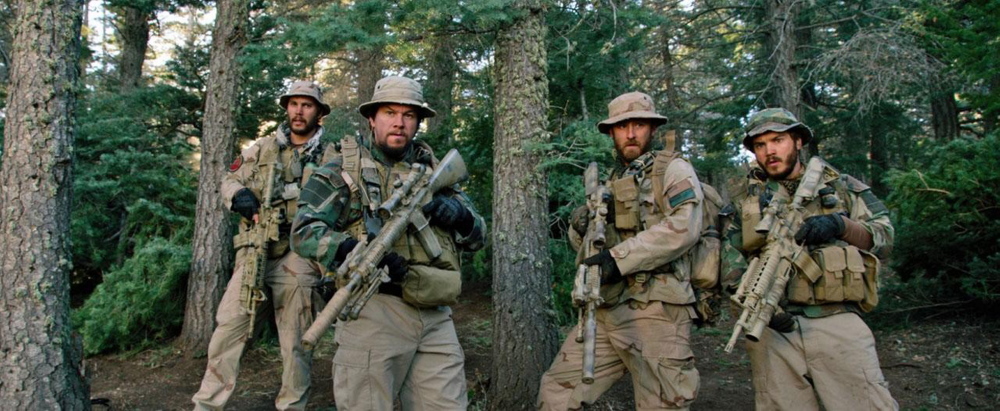 Taylor Kitsch, Mark Wahlberg, Ben Foster and Emile Hirsch in Universal Pictures' Lone Survivor (2014)