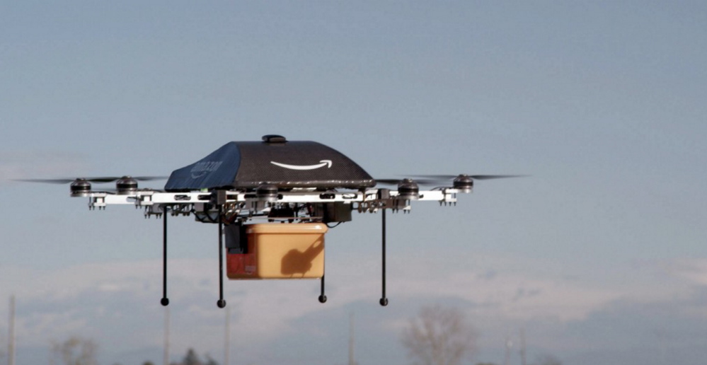 Amazon is working on the so-called Prime Air unmanned aircraft in its research and development labs. The Associated Press/Amazon.com