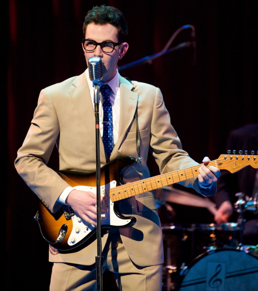 Andy Christopher portrays Buddy Holly in the Maine State Music Theatre production of "Buddy."