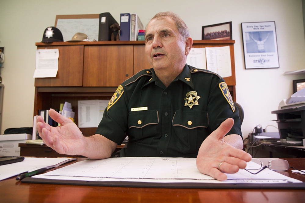 York County Sheriff William King is suing the county commissioners over his pay.
