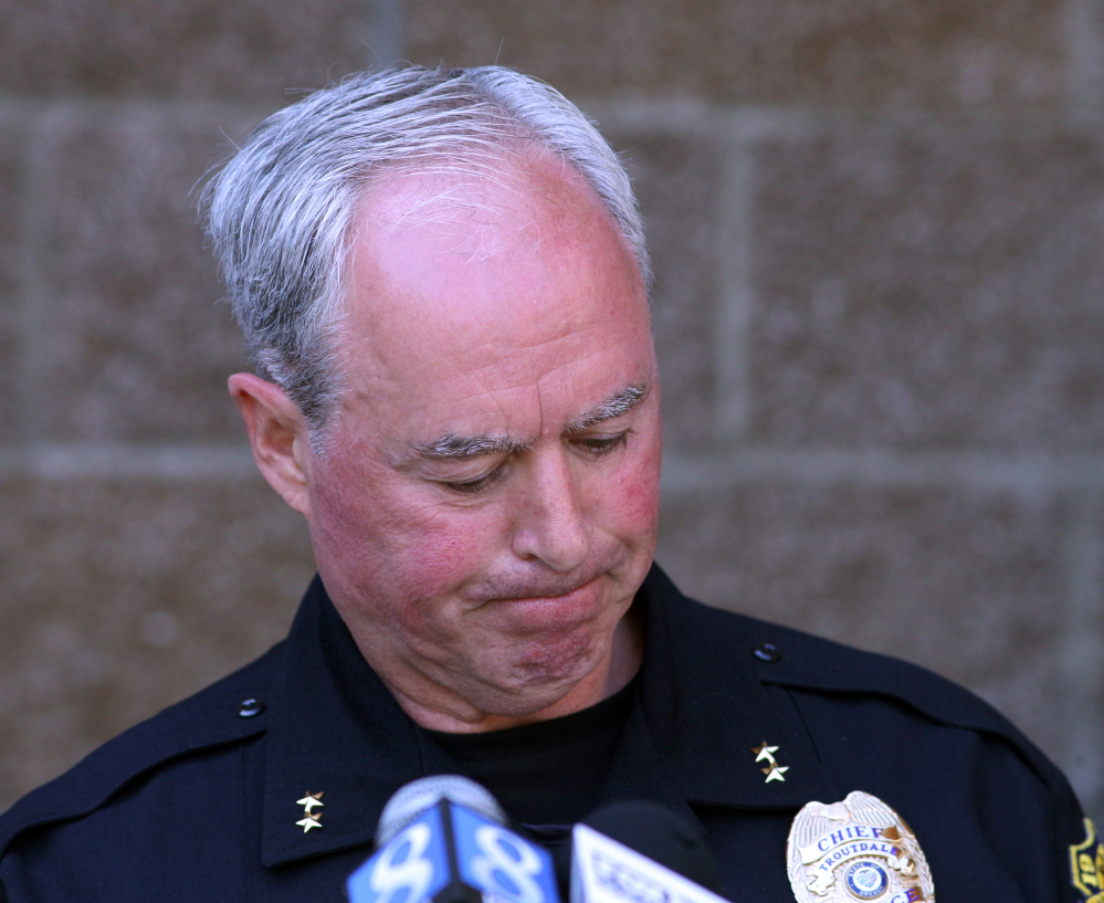 Troutdale, Ore., Police Chief Scott Anderson gives details Wednesday about Tuesday’s shooting at a local high school.