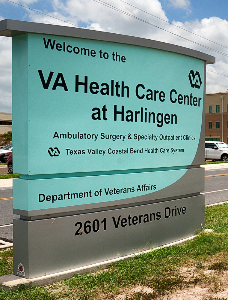 The VA Health Care Center in Harlingen, Texas, which ranks high on the list of the facilities with the longest average waits as of May 15 for new patients seeking primary care, specialist care and mental health care, according to audit results released Monday. The Associated Press/Valley Morning Star, David Pike
