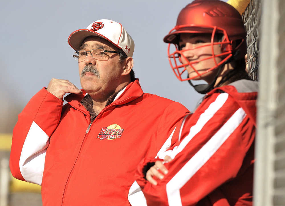 Ralph Aceto guided South Portland to four Western Class A finals, two regional titles and one state championship in his six seasons as varsity softball coach.