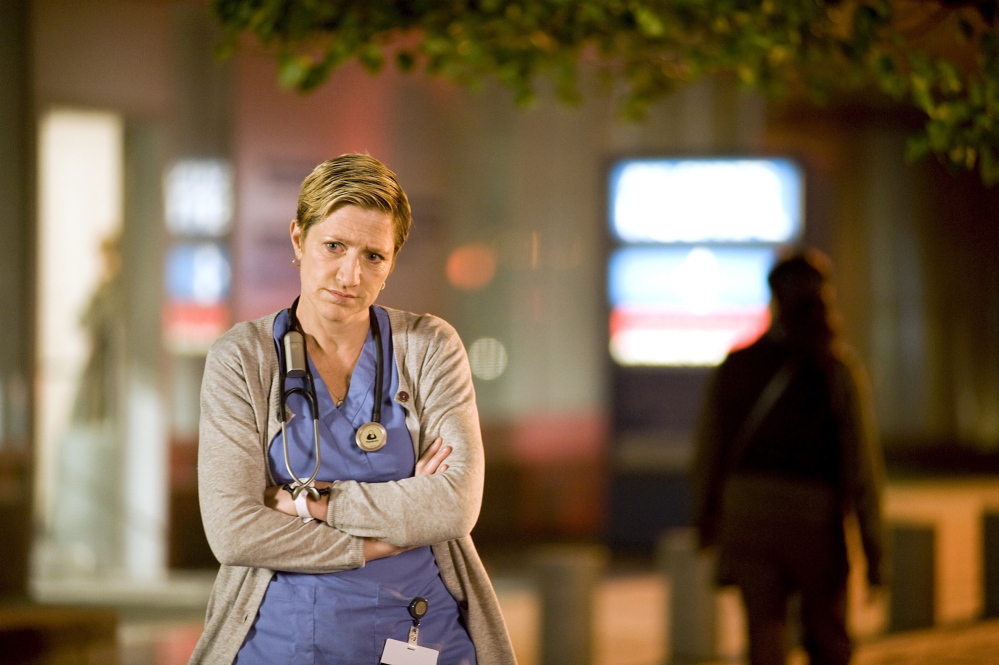 Edie Falco, herself a recovering alcoholic, as the drug-addicted nurse in “Nurse Jackie”