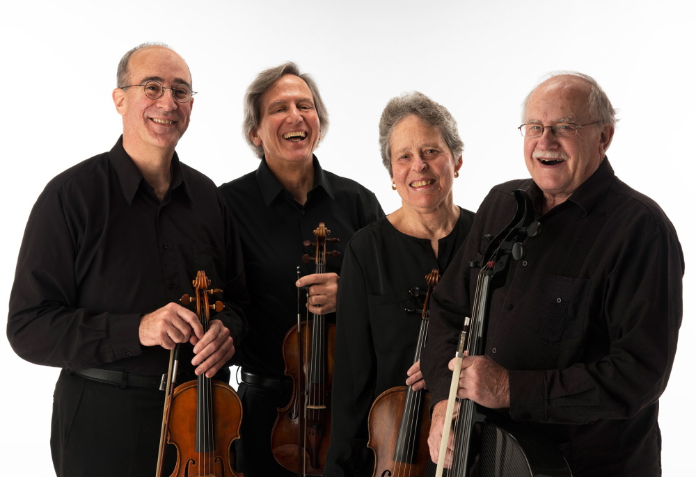 The Portland String Quartet is, from left, Dean Stein,
Ronald Lantz, Julia Adams and Paul Ross.