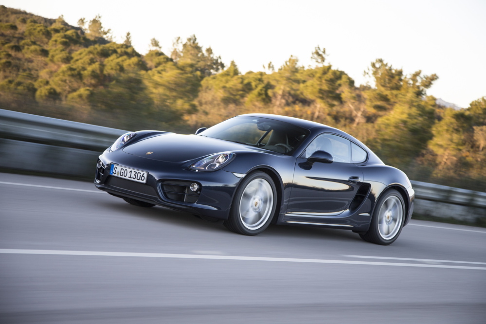 This undated photo provided by Porsche shows the 2014 Porsche Cayman. Porsche, Jaguar and Lexus were the best-performing brands in this year’s J.D. Power quality rankings survey.