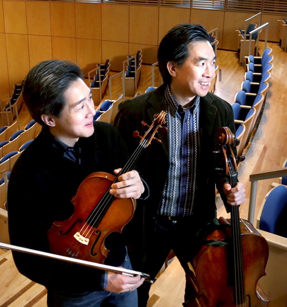 Phillip, left, and David Ying will take over for Lewis Kaplan as co-directors of the Bowdoin International Music Festival. The festival, which Kaplan co-founded, begins its 50th-anniversary season on June 30. Telegram file photo