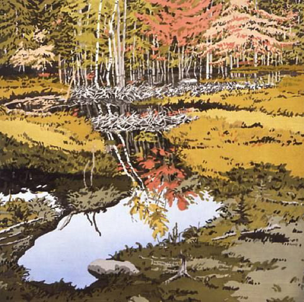 Neil Welliver’s “Study for New Dams in Meadow.” Courtesy photo