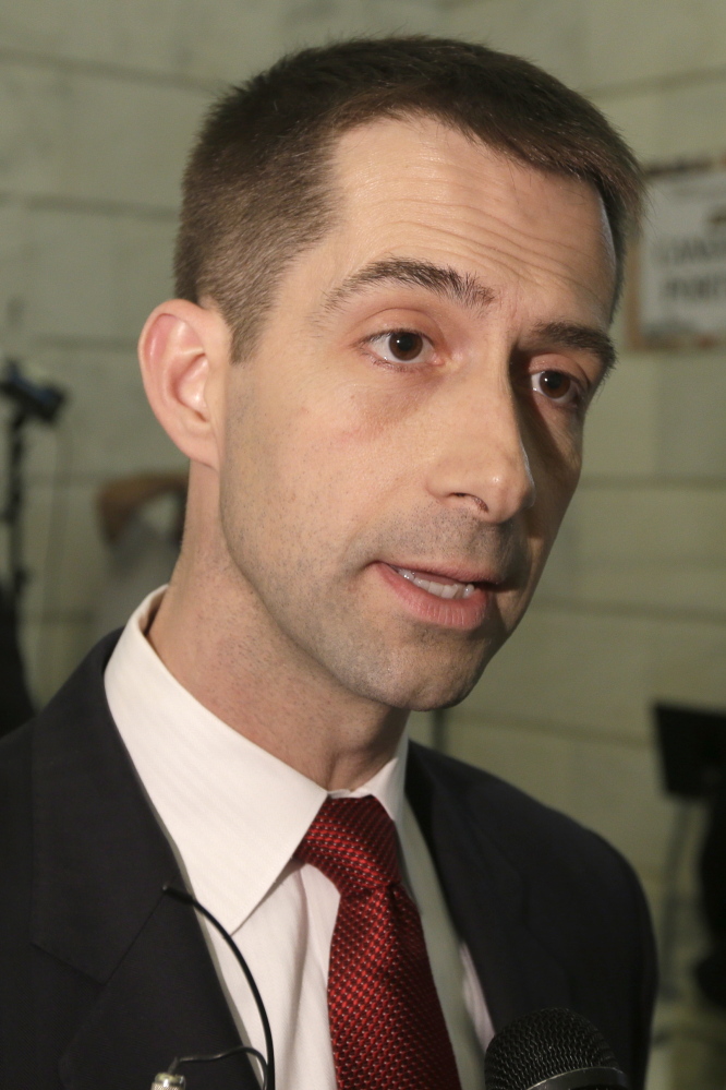 U.S. Rep. Tom Cotton, R-Ark., sponsored an amendment that would effectively bar for one year the transfer of Guantanamo detainees to another country.