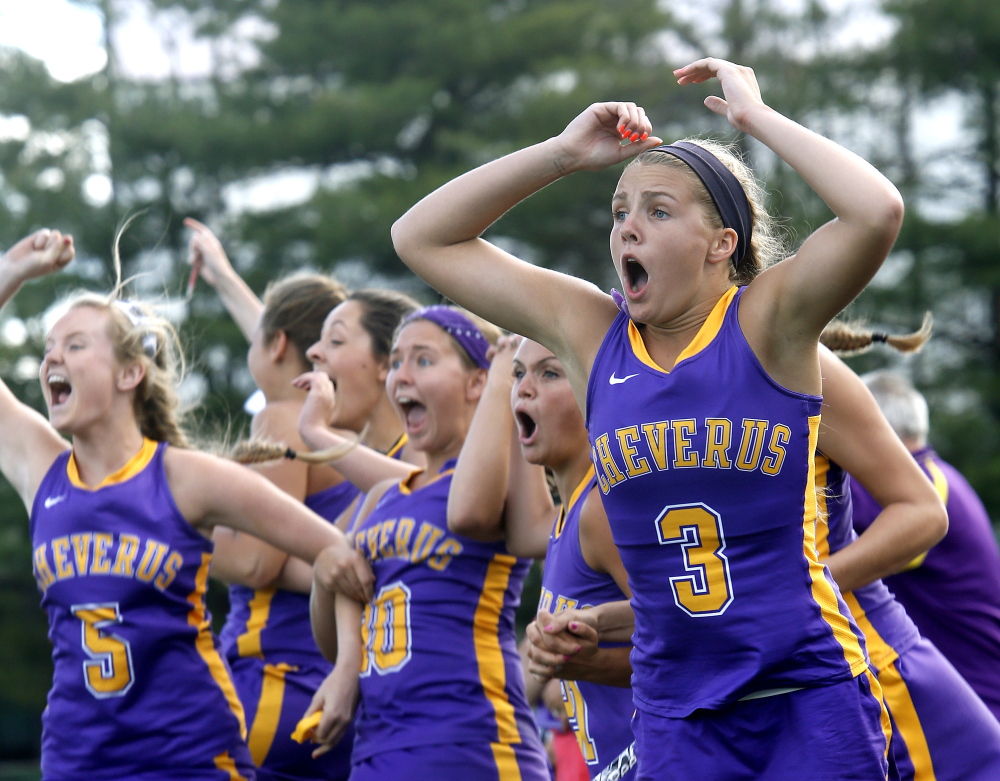 Cheverus had few smiles after its sudden-death overtime loss to Massabesic, but there were plenty when Alex Logan scored to tie the game with 19 seconds remaining in regulation.