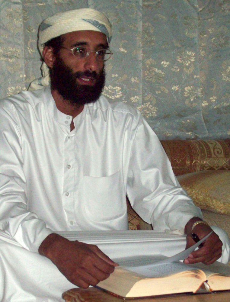 Photo shows Imam Anwar Al-Awlaki. A September 2011 drone strike in Yemen killed Al-Awlaki, an al-Qaida leader born in the United States.