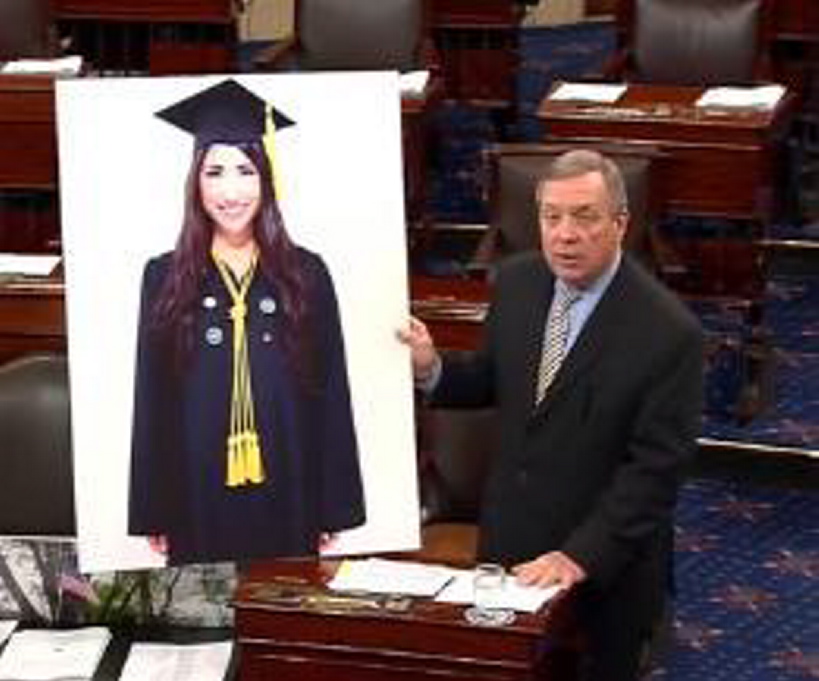 In 2012, Sen. Dick Durbin cites one of Ralph Carmona’s students as an example of what an undocumented immigrant can accomplish.