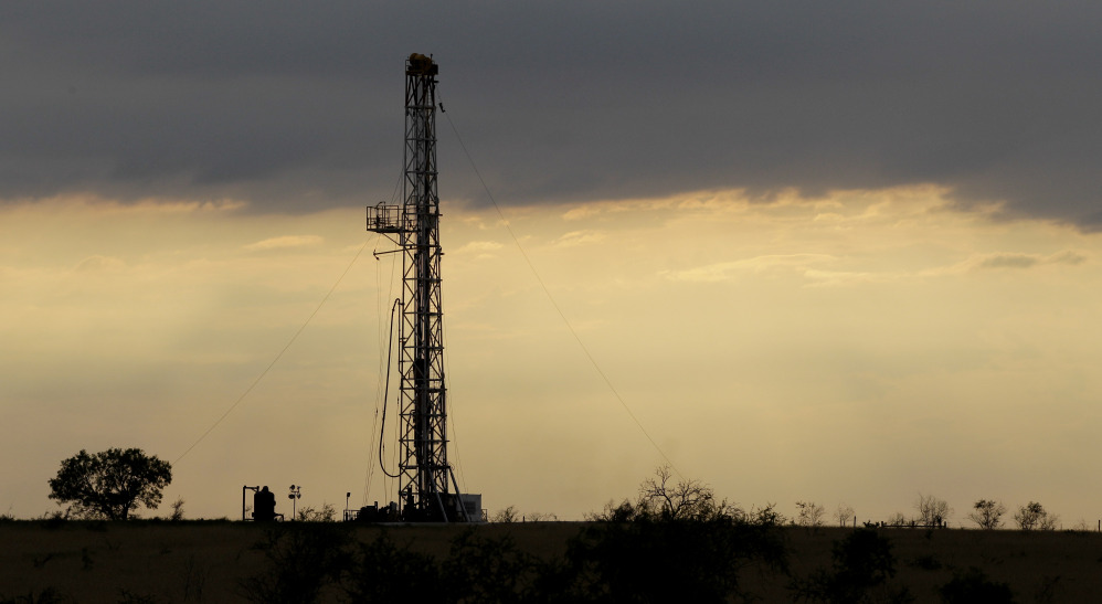 A drilling rig near Kennedy, Texas, in 2012.