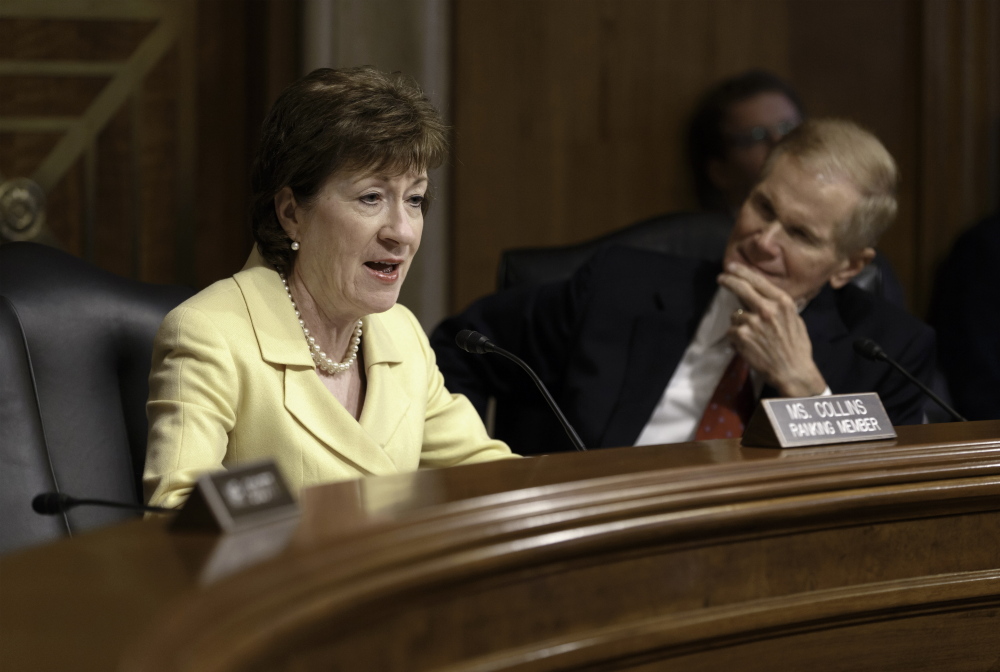 In a written statement Wednesday, Sen. Susan Collins said: “A number of states, including my home state of Maine, have now legalized same-sex marriage, and I agree with that decision.”