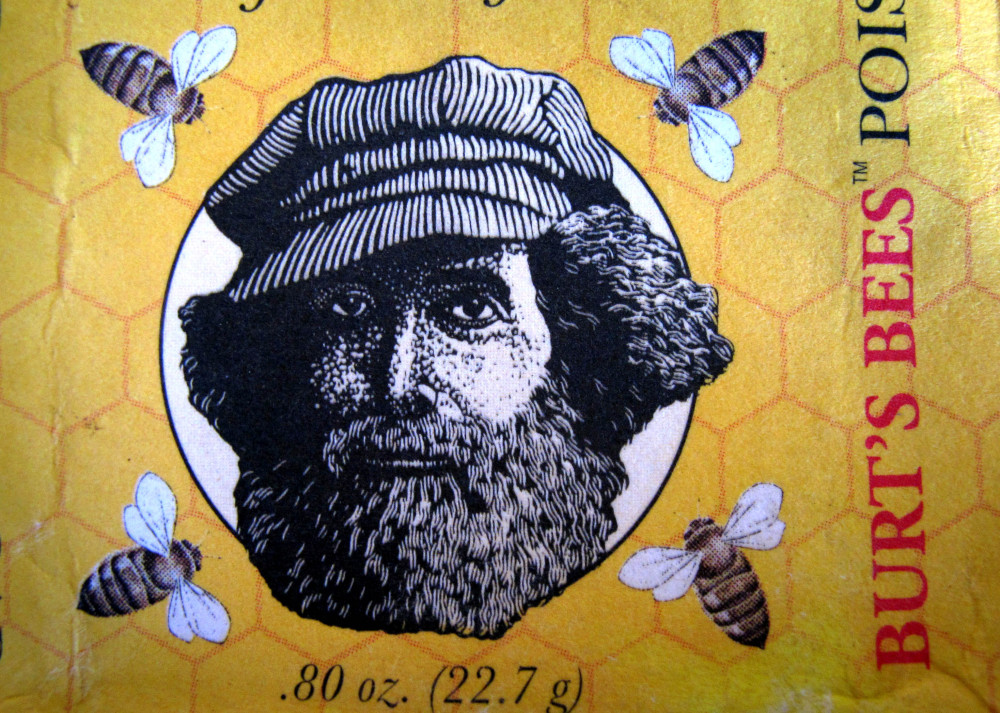 A wrapper from a package of Burt's Bees soap features an image of Burt Shavitz, the Burt behind Burt's Bees. Shavitz still lives in rural Maine after leaving the company that was later sold for millions by his former business partner, Roxanne Quimby.  The Associated Press/Robert F. Bukaty