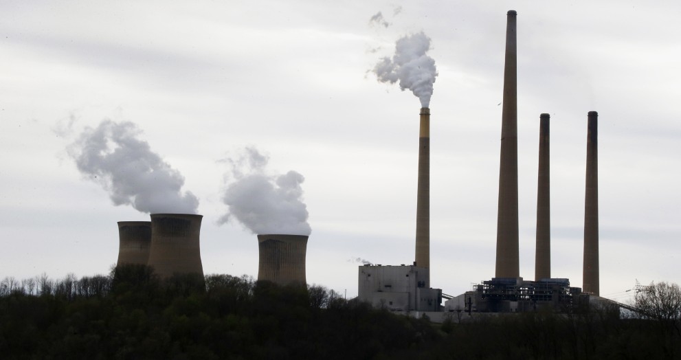 This file photo taken May 5, 2014 shows the stacks of the Homer City Generating Station in Homer City, Pa., one of the nationâs dirtiest coal-fired power plants. Such power plants could be subject to new rules to limit and reduce global warming pollutants. The Associated Press