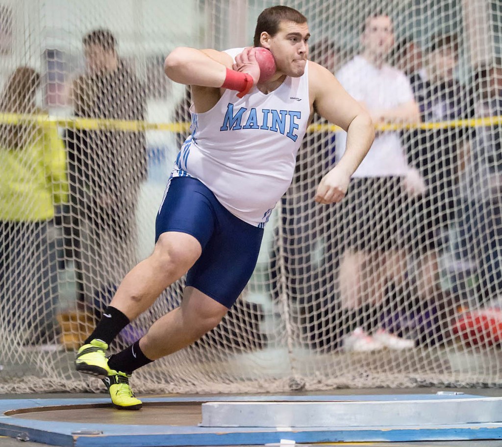 Justin Gagne is leaving UMaine as the record-holder in the shot put and discus. Courtesy photo