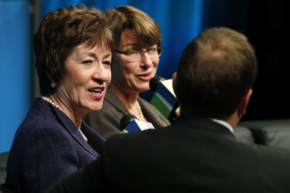 2013 Reuters File Photo
U.S. Sen. Susan Collins, R-Maine, is among those winning the backing of a gun-control group led by former U.S. Rep. Gabrielle Giffords and her husband, former astronaut Mark Kelly.