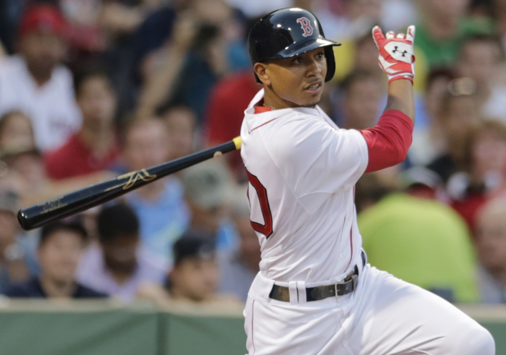 Mookie Betts was called up to the Boston Red Sox after just 73 games above Class A. He is 1 for 6 with a run scored and a run scored in two starts for the Red Sox.