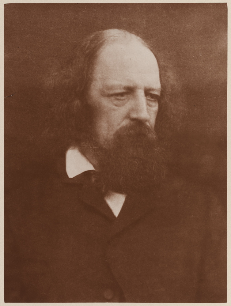 This is a carbon print copy of the Jewett House photograph, owned by the Museum of Fine Arts in Boston, by Julia Margaret Cameron (English, 1815–1879) of Alfred, Lord Tennyson.