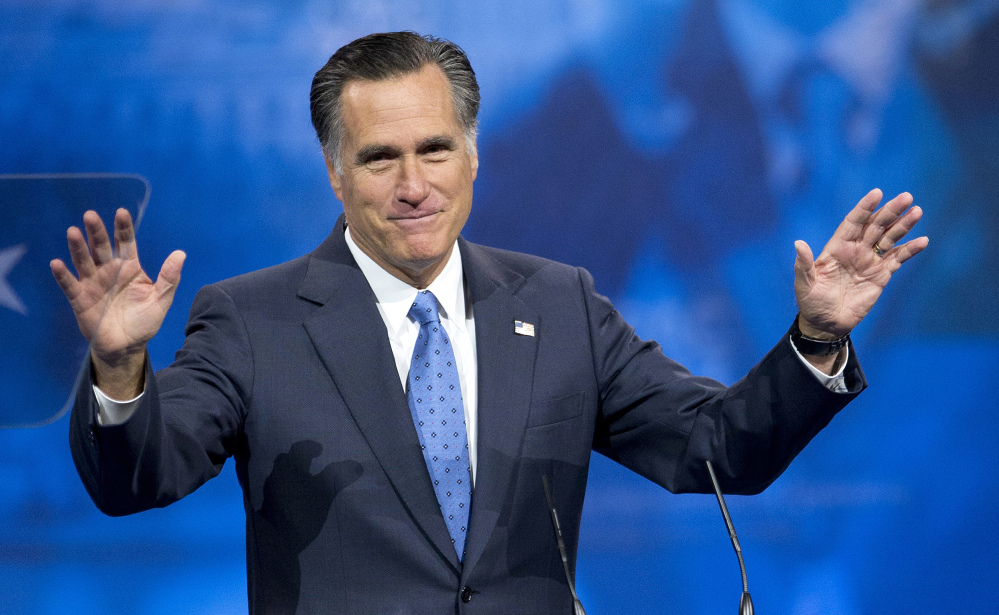 Former Massachusetts governor and 2012 Republican presidential candidate Mitt Romney: "After putting considerable thought into making another run for president, I've decided it is best to give other leaders in the party the opportunity to become our next nominee." 