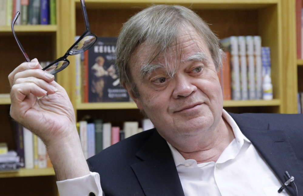 Garrison Keillor says, “I avoid getting choked up” as he approaches the 40th anniversary of “Prairie Home Companion.”