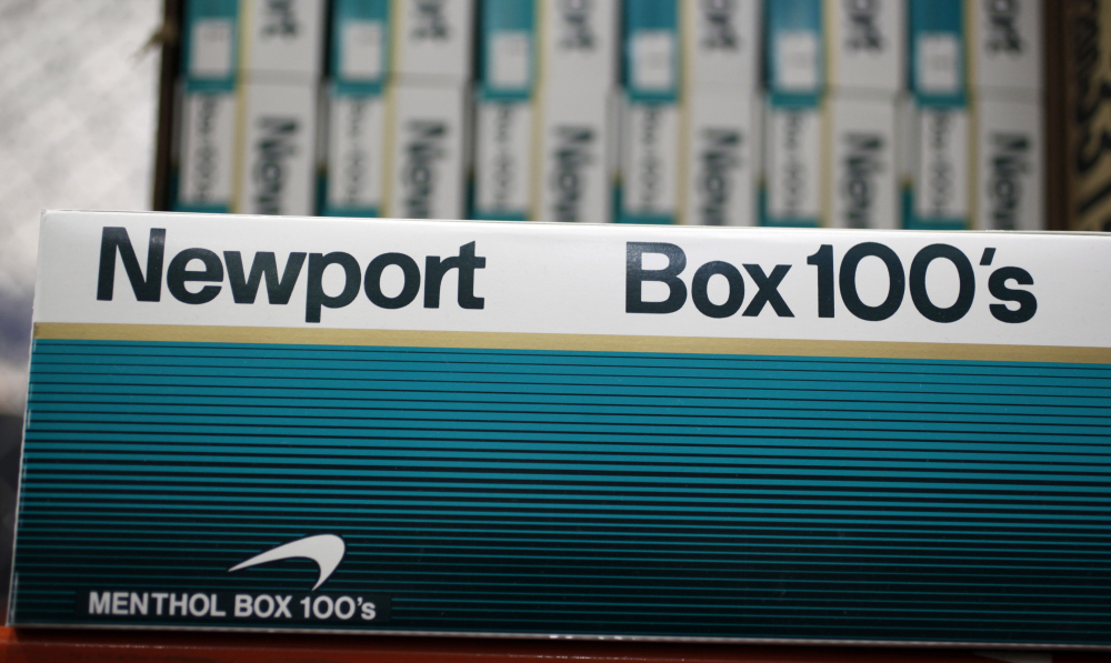 Newport cigarettes, a Lorillard Inc. brand, are on display at Costco in Mountain View, Calif. Reynolds American Inc., the makers of Camel cigarettes, and Lorillard Inc. said they are in talks to combine two of the nation’s oldest and biggest tobacco companies.