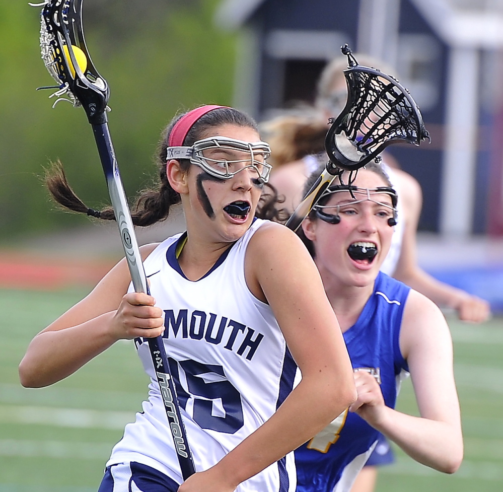 After seeing her team fall short of a state championship her sophomore and junior years, Yarmouth’s Grace O’Donnell was determined to end her high school career in style. Her six goals in the Class B final helped the Clippers earn a 13-10 victory.
