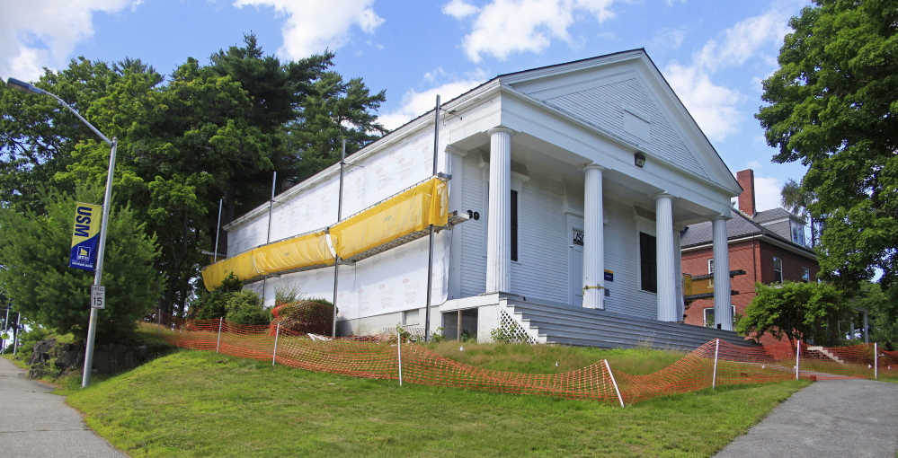 A renovation at the art gallery, a historic building on the USM campus in Gorham, is upsetting preservationists.