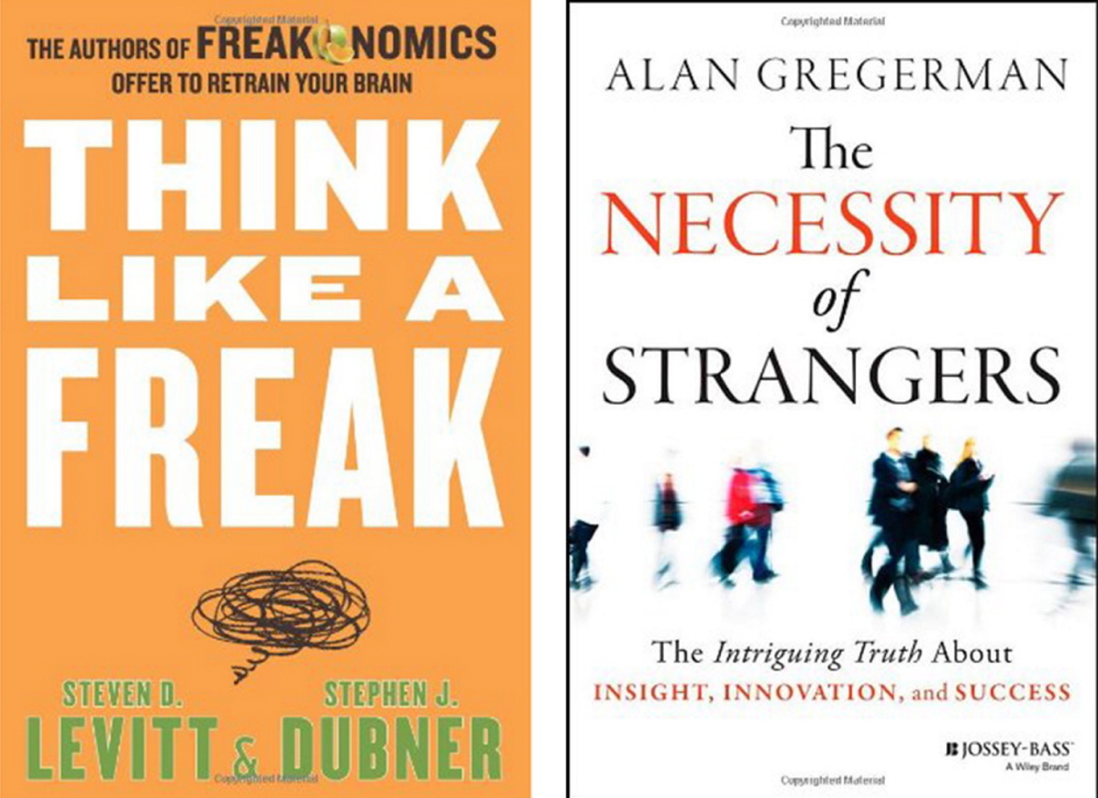 From a list of 10 business books for your summer reading list: “Uncontrolled,” by Jim Manzi; “Creative Confidence,” by David Kelley and Tom Kelley; “The Art of Choosing,” by Sheena Iyengar; “Think Like a Freak: The Authors of Freakonomics Offer to Retrain Your Brain,” by Steven D. Levitt and Stephen J. Dubner; and “The Necessity of Strangers,” by Alan Gregerman. The Washington Post