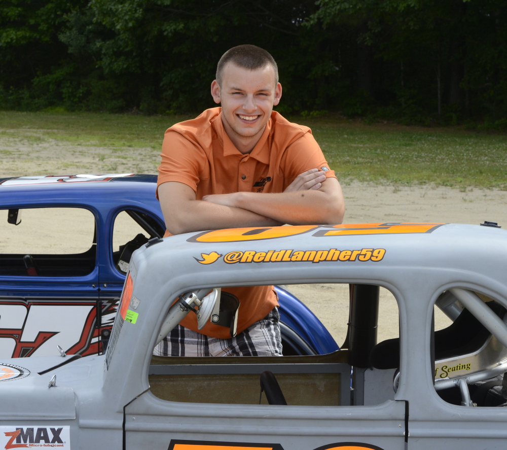 Reid Lanpher, 17, is making his first appearance at the New Hampshire Motor Speedway on Sunday.