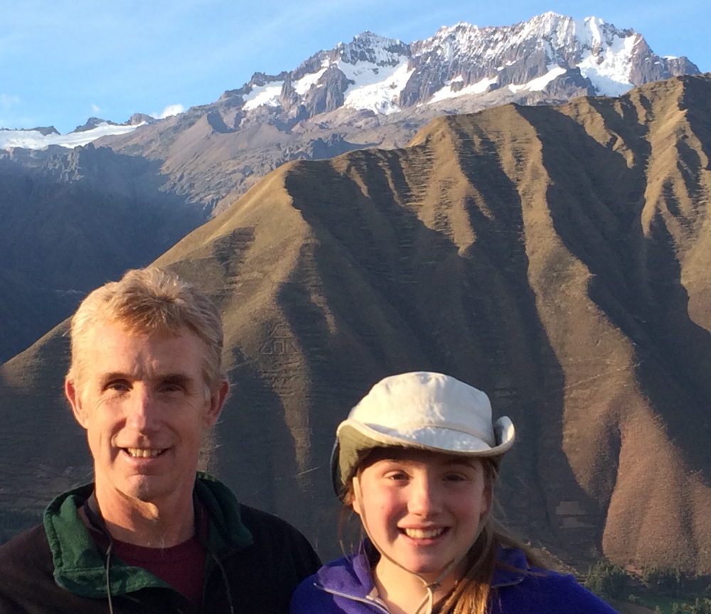 Brian Delaney and his daughter, Hana, spent time in the mountains of Peru this summer. 