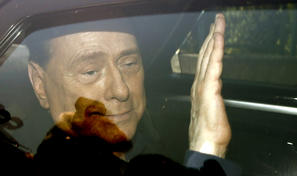 Italy's former Premier Silvio Berlusconi was acquitted Friday in a sex-for-hire case. The Associated Press