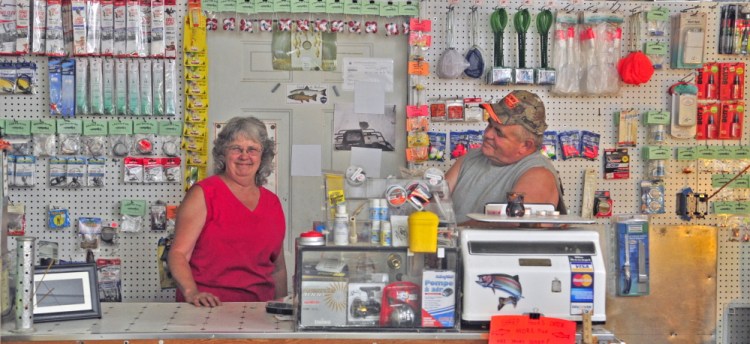  June and Dave Bubier are finding fulfillment – and a modest living – at their Baker’s Dozen Bait Shop in Winthrop.