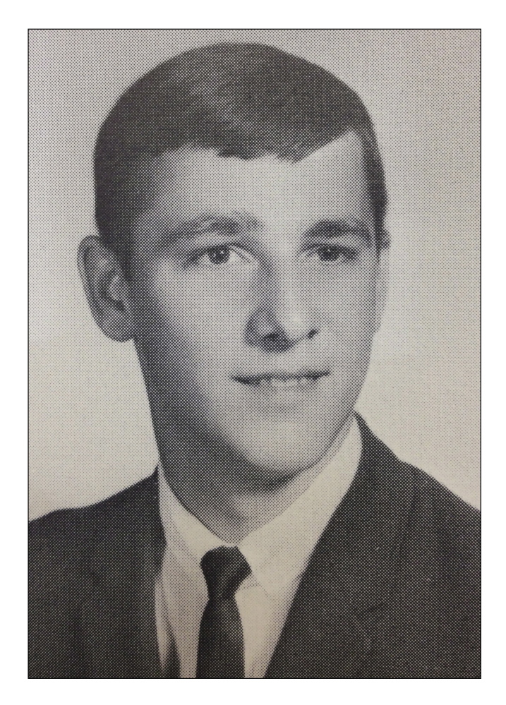 Paul LePage as he appeared in his 1967 high school yearbook.