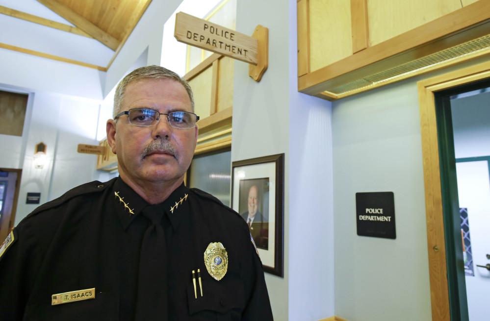 Police Chief Terry Isaacs says three years ago, he inherited a police department of 13 fulltime officers and five part-time officers – none of them black – that had a “lackadaisical culture.”