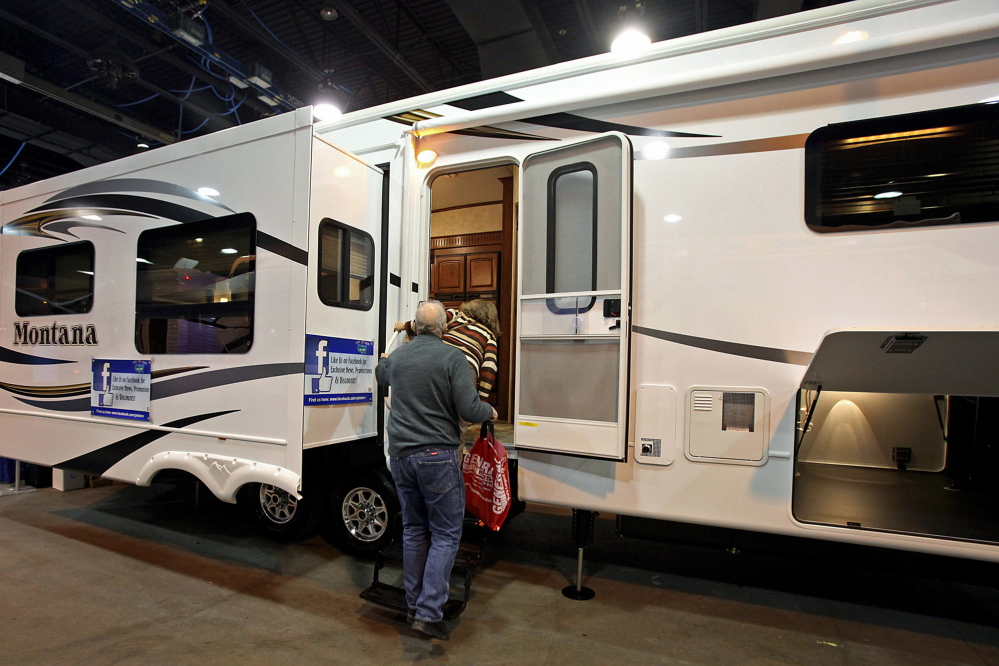 Sales of recreational vehicles are poised to approach a pre-recession peak, which also bodes well for the still-recovering U.S. boat business.