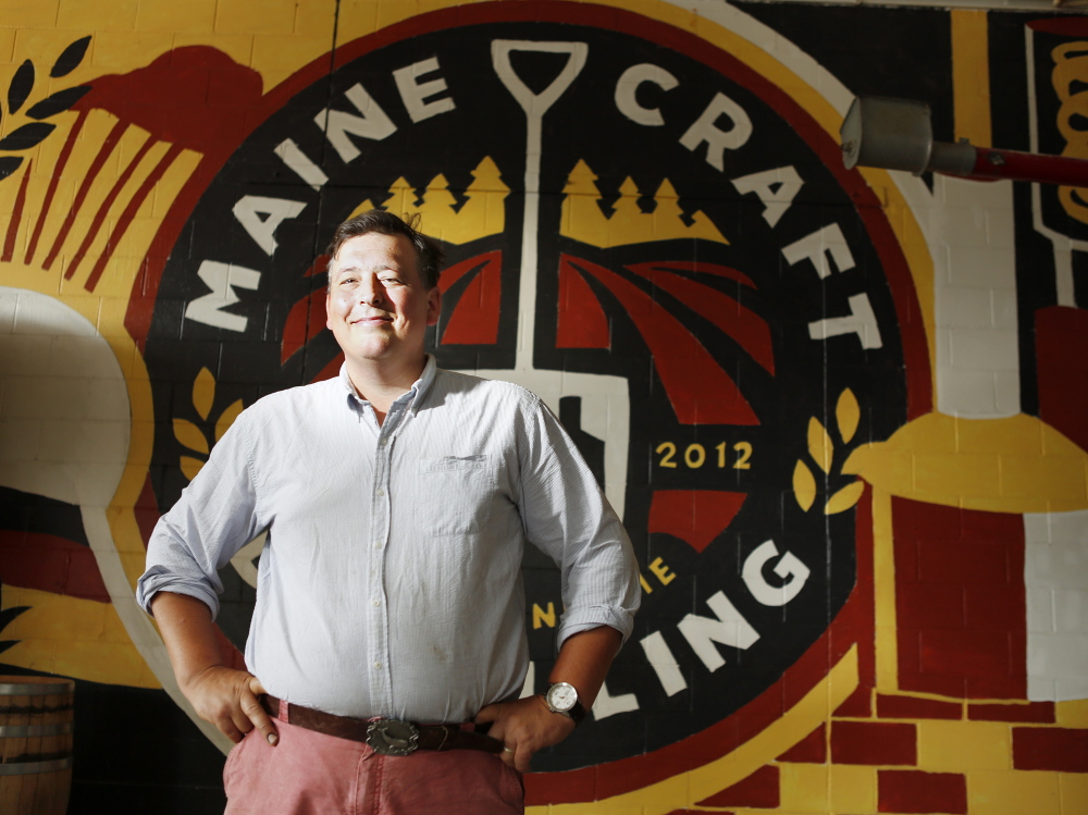 Luke Davidson, a Maine native, owns Maine Craft Distilling in Portland. “We call ourselves farm to flask, so we’re trying to focus as much of the region as we can in the bottle,” he said.