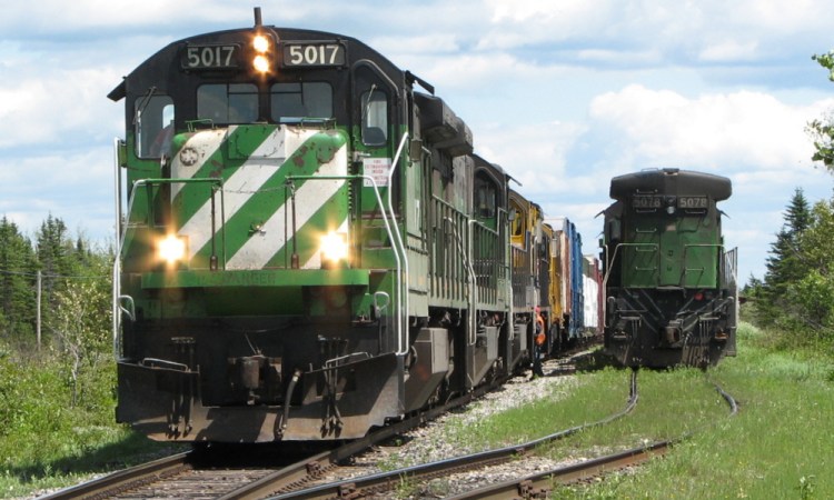 Montreal Maine & Atlantic Railway engine 5017 apparently won’t be among the more than 30 locomotives scheduled to be sold at auction on Aug. 5.