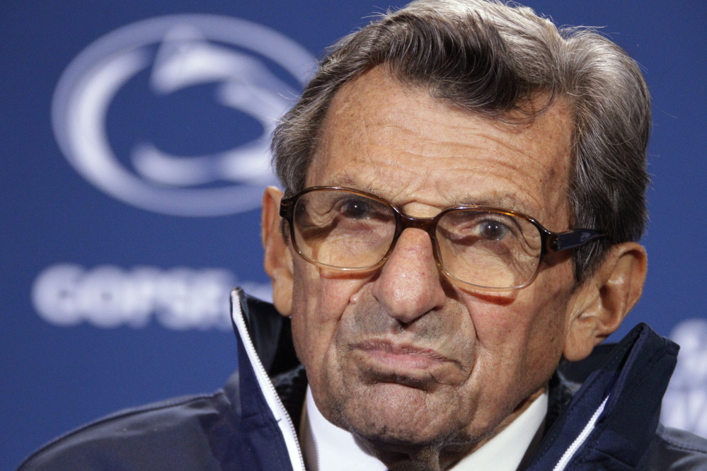 Joe Paterno’s legacy is marred by an aide’s scandal.