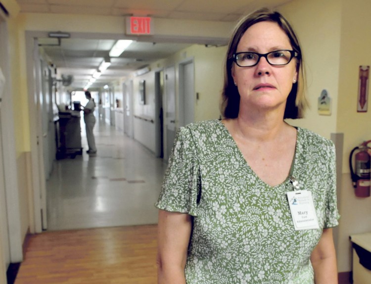 Mary Ford, owner-administrator of Pittsfield Rehab & Nursing, says the 57-bed facility is due to close by Sept. 5 after being underfunded by MaineCare.