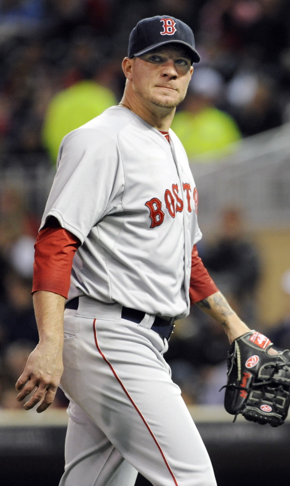 Boston opened a rotation spot for one of its young pitchers Saturday by trading Jake Peavy to the San Francisco Giants.