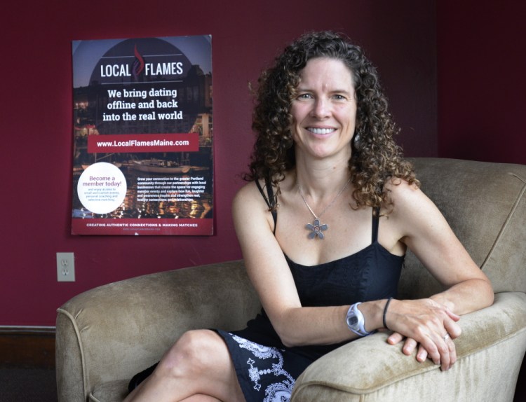 Erin Oldham is founder of the Local Flames dating service, which has 240 members so far and employs eight people.