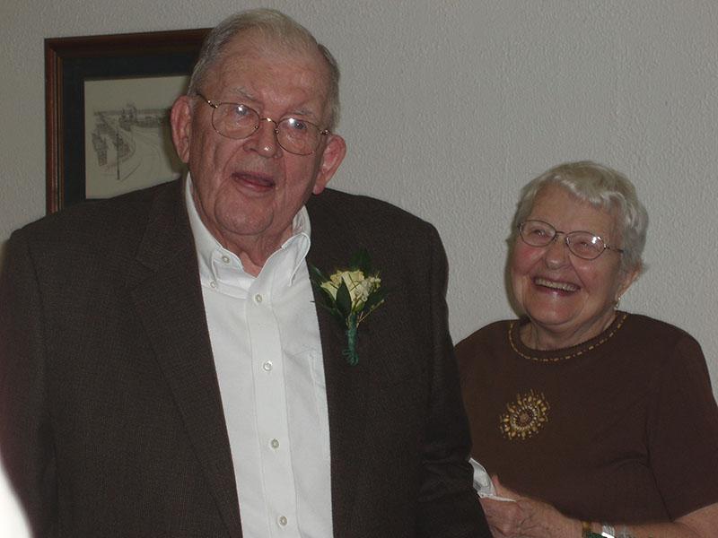 Kenneth Libby and his wife, Maudie, pose during their 65th wedding anniversary. Family photo