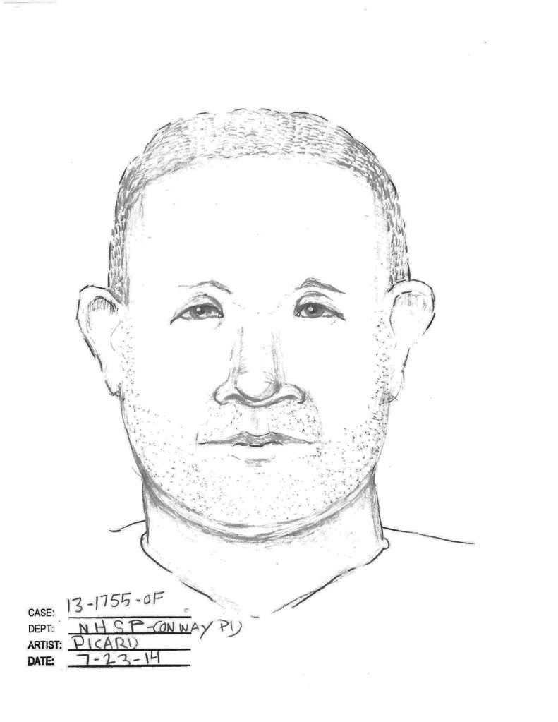 Police in New Hampshire are seeking the identity of the man in this sketch in connection with the nine-month disappearance of Abigail Hernandez.