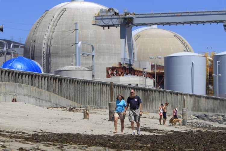 The San Onofre nuclear power plant in San Clemente, Calif. 
The Associated Press