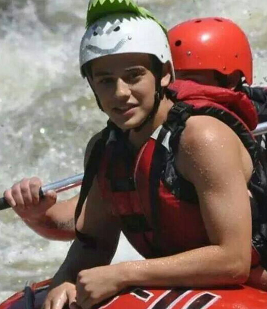 Nolan Berthelette, 14, of Pittsfield, who died July 19 of a brain aneurysm, often went whitewater rafting with his father, Ray Berthelette.