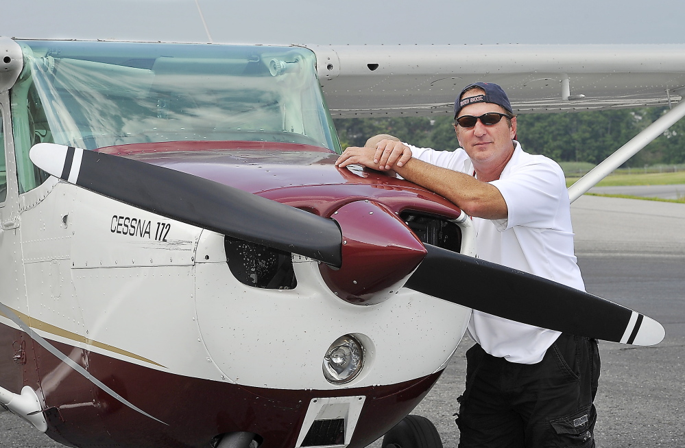 Pete Chaisson, owner of Portland Flight Services, offers aviation instruction and aircraft rental and provides flights for photographers and tourists.